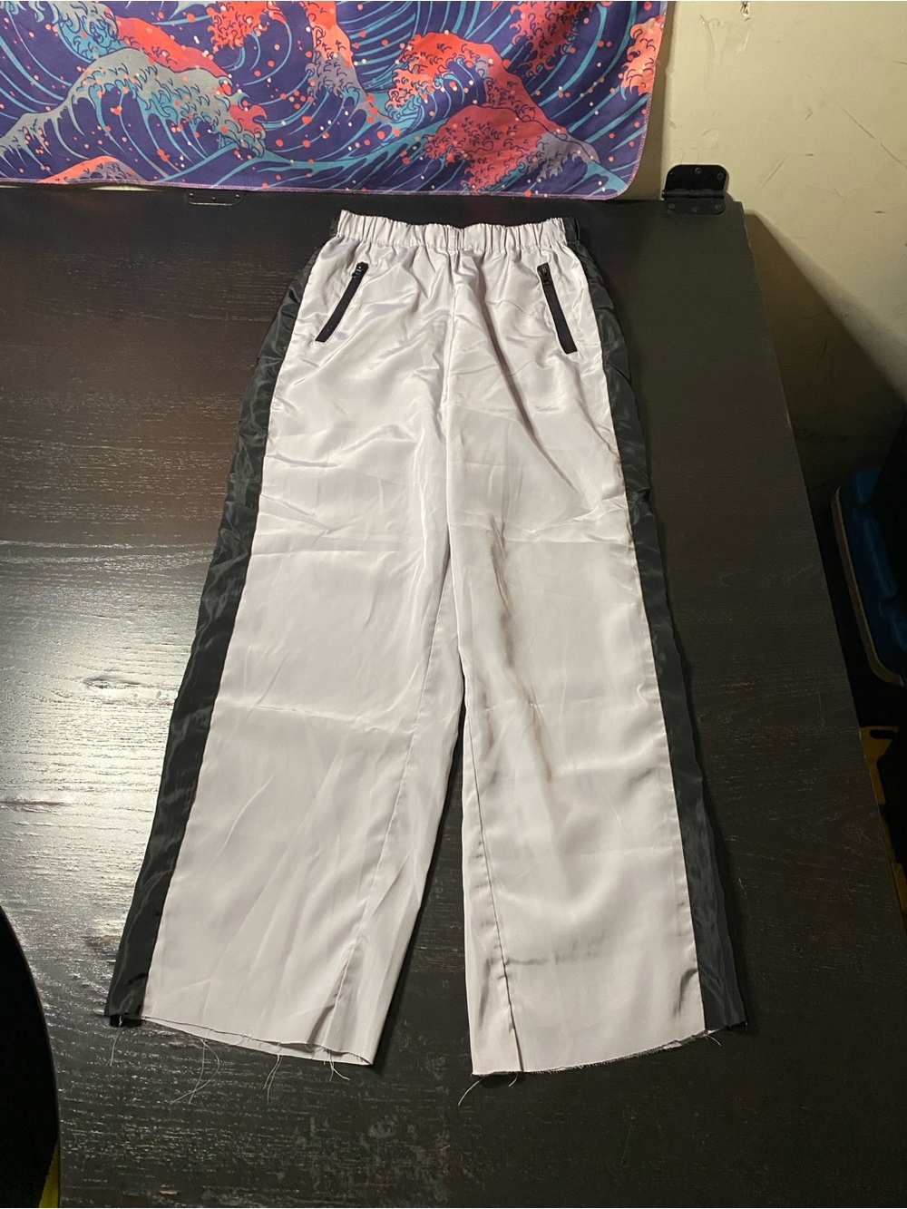 SHEIN Light Gray Elastic Waist Pants